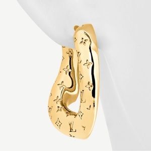 Louis Vuitton Monogram Hoop Earrings